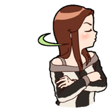 Sticker is girl sticker #9208990