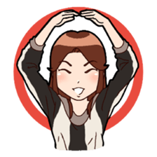 Sticker is girl sticker #9208993