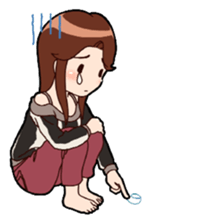 Sticker is girl sticker #9209002