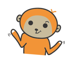 ahoge  monkey spent the new year sticker #9209383