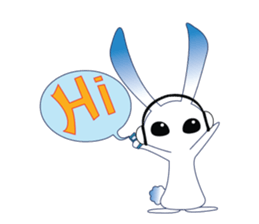 MP3 Bunny sticker #9210328