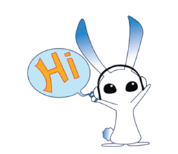 MP3 Bunny sticker #9210328