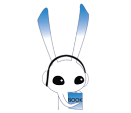 MP3 Bunny sticker #9210329