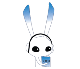 MP3 Bunny sticker #9210329