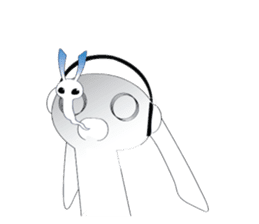 MP3 Bunny sticker #9210330