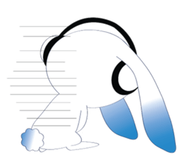 MP3 Bunny sticker #9210332