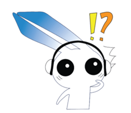 MP3 Bunny sticker #9210335