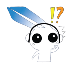 MP3 Bunny sticker #9210335