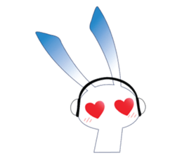 MP3 Bunny sticker #9210336