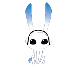 MP3 Bunny sticker #9210339