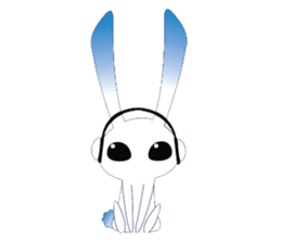 MP3 Bunny sticker #9210339