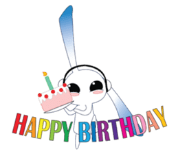 MP3 Bunny sticker #9210341