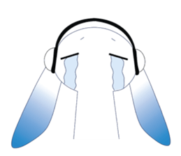 MP3 Bunny sticker #9210342