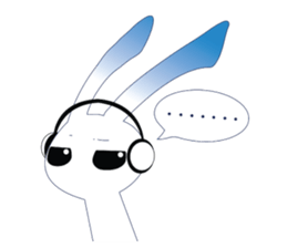 MP3 Bunny sticker #9210344