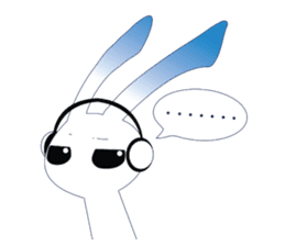 MP3 Bunny sticker #9210344