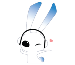 MP3 Bunny sticker #9210345