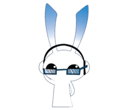MP3 Bunny sticker #9210349