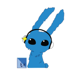 MP3 Bunny sticker #9210350