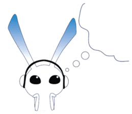 MP3 Bunny sticker #9210352