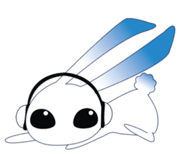 MP3 Bunny sticker #9210356
