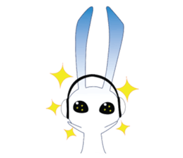 MP3 Bunny sticker #9210359