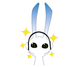 MP3 Bunny sticker #9210359