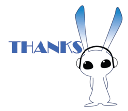 MP3 Bunny sticker #9210365