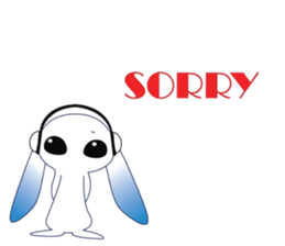 MP3 Bunny sticker #9210366