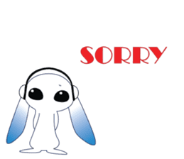 MP3 Bunny sticker #9210366