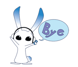 MP3 Bunny sticker #9210367