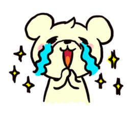 Cream of bear sticker #9210376
