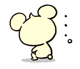 Cream of bear sticker #9210385