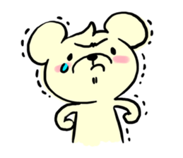 Cream of bear sticker #9210389
