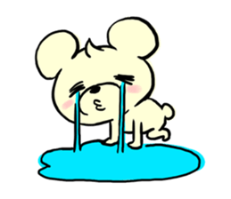 Cream of bear sticker #9210395