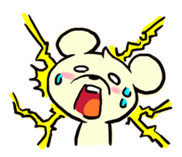 Cream of bear sticker #9210402