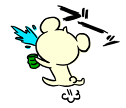 Cream of bear sticker #9210404