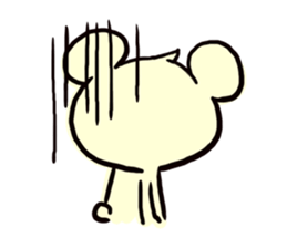 Cream of bear sticker #9210406