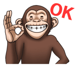 Crazy Funky Monkey sticker #9211009