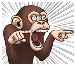 Crazy Funky Monkey sticker #9211027