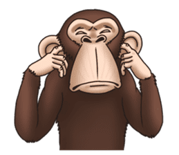 Crazy Funky Monkey sticker #9211040