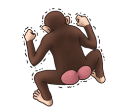 Crazy Funky Monkey sticker #9211043