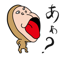 kawaii japanese macaque sticker #9211261