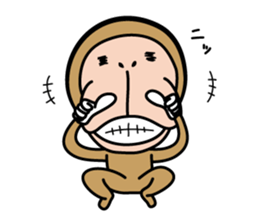 kawaii japanese macaque sticker #9211283