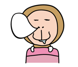 kawaii japanese macaque sticker #9211285