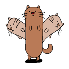 My name is long cat. sticker #9211505