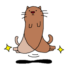 My name is long cat. sticker #9211506