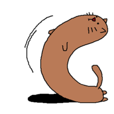 My name is long cat. sticker #9211510