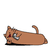 My name is long cat. sticker #9211512