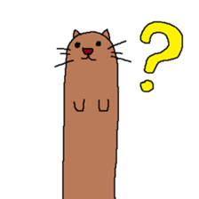 My name is long cat. sticker #9211524