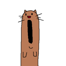 My name is long cat. sticker #9211525
